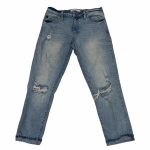 KANCAN DISTRESSED WOMENS JEANS SIZE 7/27 OLI-